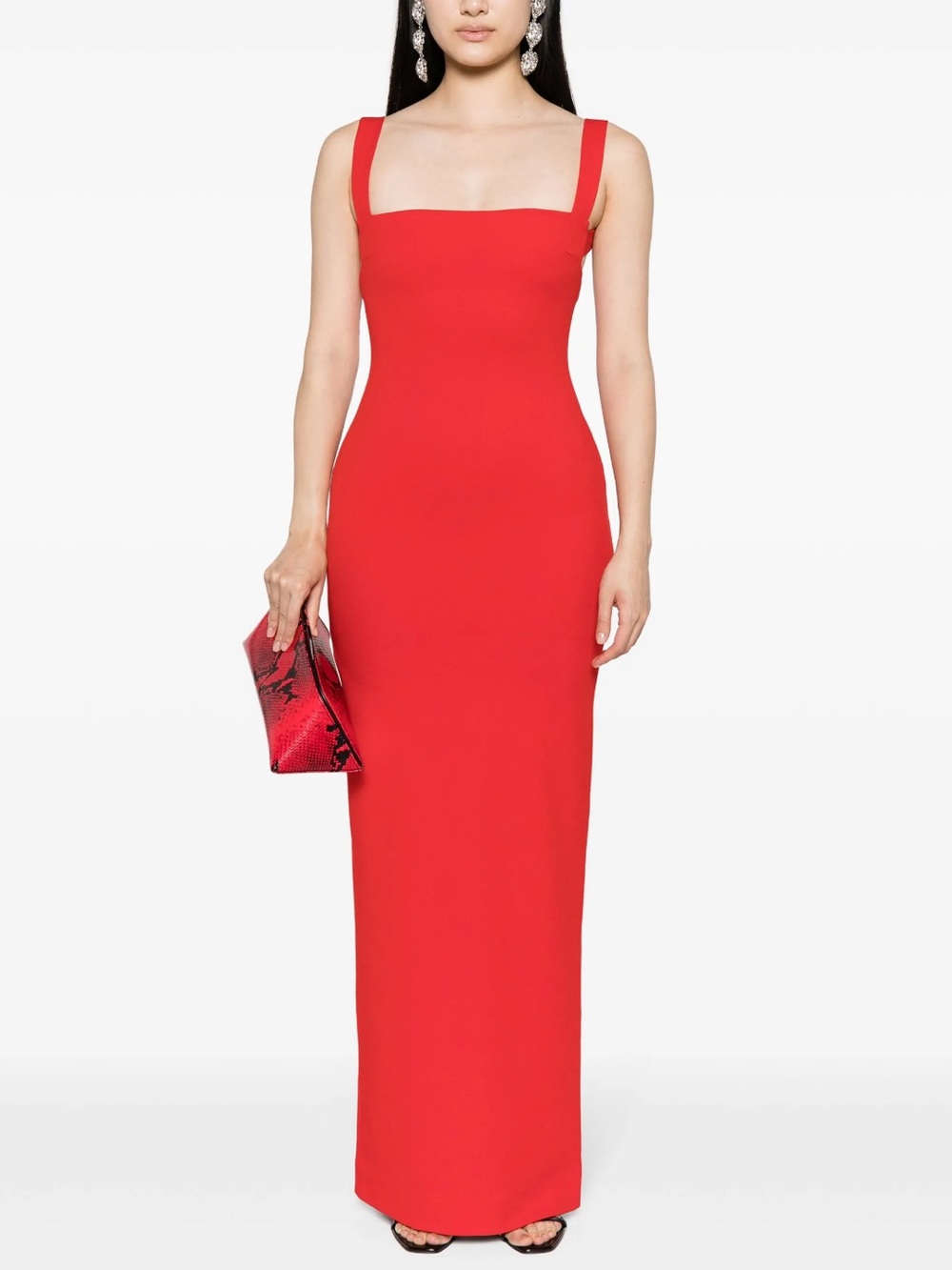 Solace London Joni Red Maxi Evening Dress